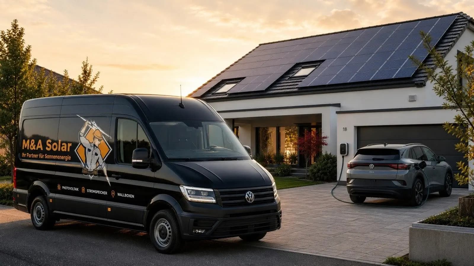 M&A Solar – Team und Arbeit vor Ort in Braunschweig (KI-generiertes Bild)